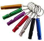 Aluminum Metal Whistle Key Chain