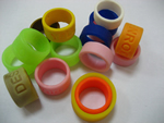 Debossed thumb bands