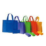 Folded button closure 80gsm Non-woven Fabric tote Bag