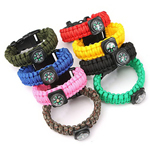 Paracord Survival Bracelet With Compass & Whistle