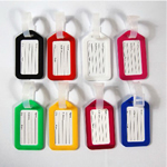 Plastic luggage tag