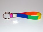 Rainbow keychain bracelet