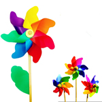 Rainbow Plastic spinning wheel