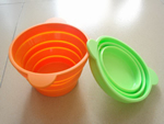 Silicone folding bowl