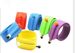 Silicone slap bracelet with stylus